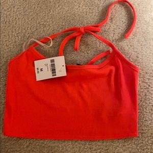 neon pink forever 21 crop top